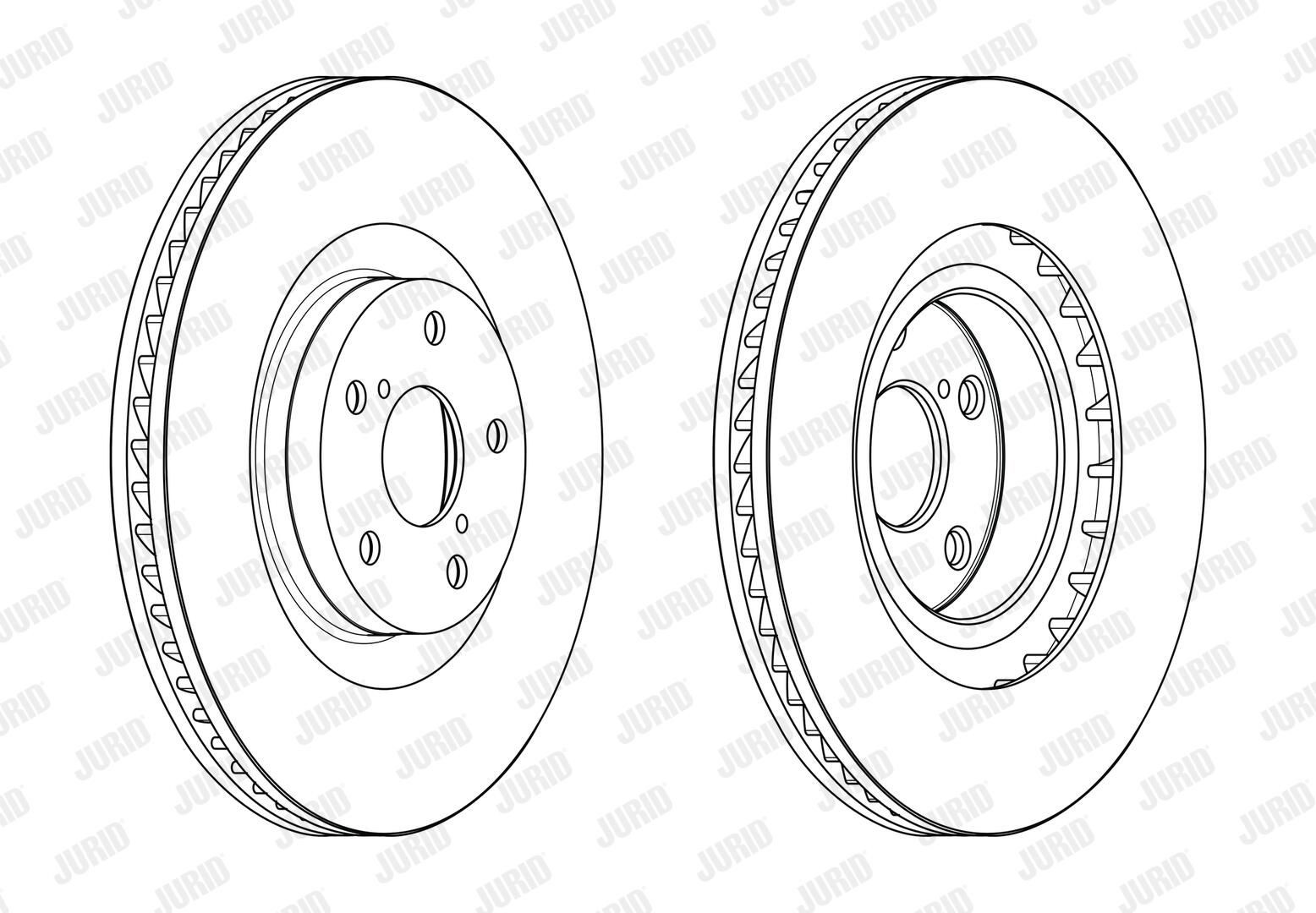 Диск переднього гальма Jurid/Bendix 563237JC1 ціна, від 94.07 USD