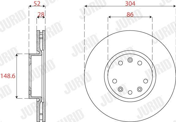 Купити 563275JC Jurid/Bendix Ротор гальмівний