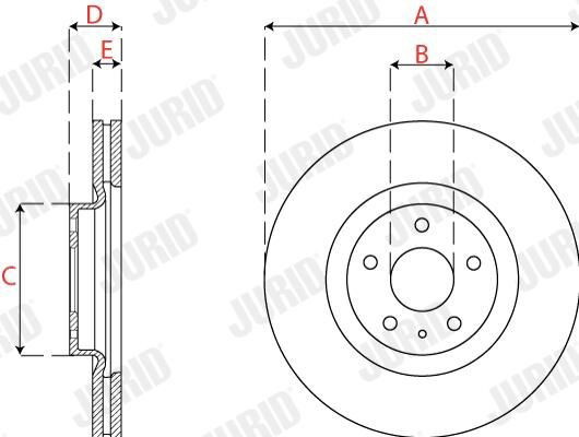 Купити 563278JC Jurid/Bendix Ротор гальмівний