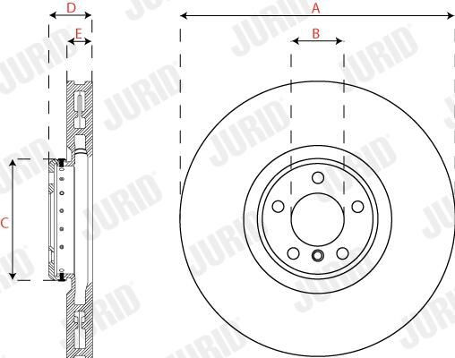 Купити 563281JVC1 Jurid/Bendix Ротор гальмівний