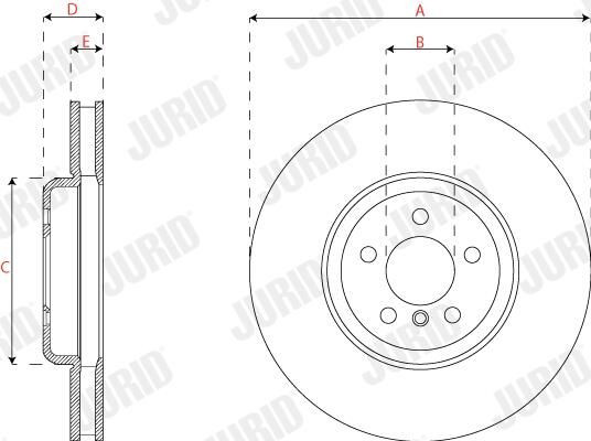 Купити 563284JC1 Jurid/Bendix Ротор гальмівний