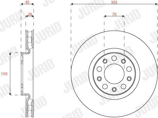 Купити 563292JC Jurid/Bendix Ротор гальмівний