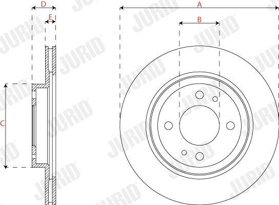 Купити 563312JC Jurid/Bendix Ротор гальмівний