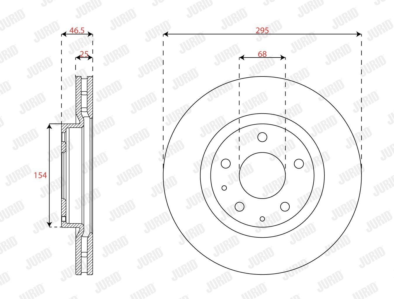 Купити 563678JC Jurid/Bendix Ротор гальмівний