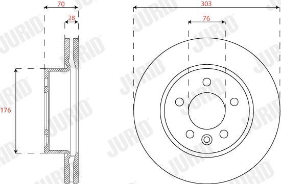 Купити 569276J Jurid/Bendix Ротор гальмівний