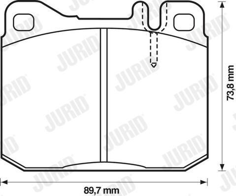 Гальмівні колодки Jurid/Bendix 571278J ціна, від 19.06 USD