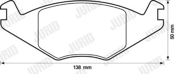 Гальмівні колодки Jurid/Bendix 571315J ціна, від 12.77 USD