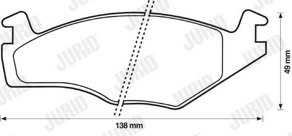 Гальмівні колодки Jurid/Bendix 571317J ціна, від 12.66 USD
