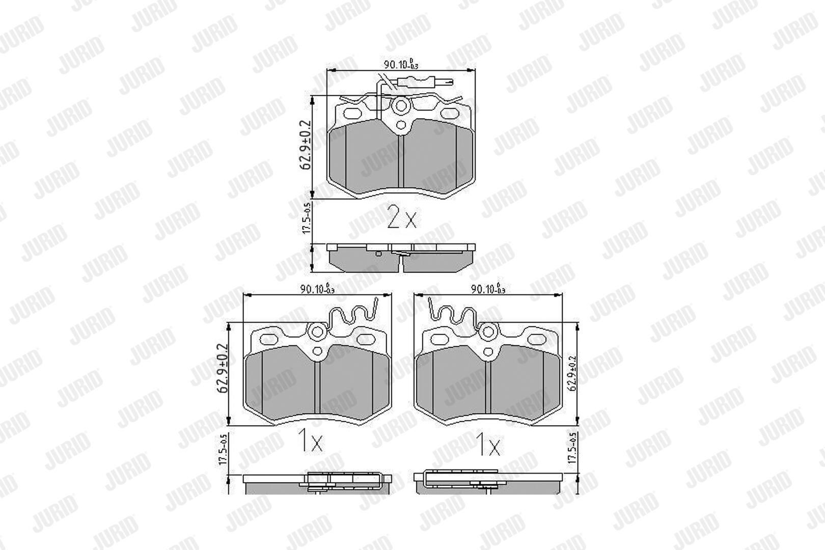 Гальмівні колодки Jurid/Bendix 571320J ціна, від 14.00 USD