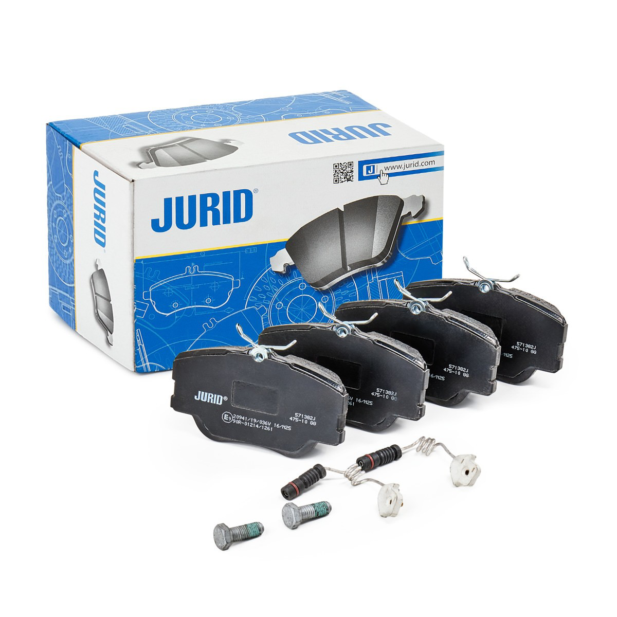 Передні тормозні колодки 571382J Jurid/Bendix