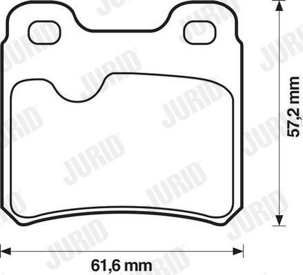 Задні гальмівні колодки Jurid/Bendix 571407J ціна, від 11.40 USD