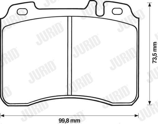 Гальмівні колодки Jurid/Bendix 571413J ціна, від 30.80 USD