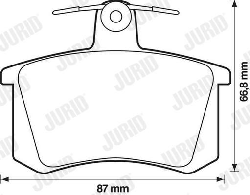 Задні гальмівні колодки Jurid/Bendix 571462J ціна, від 16.73 USD