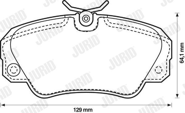 795428 Fiat/Alfa/Lancia Передні гальмівні колодки