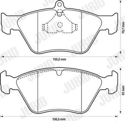 Гальмівні колодки Jurid/Bendix 571530J ціна, від 16.65 USD