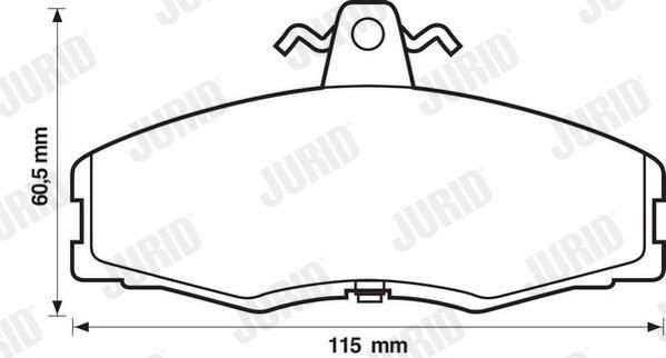 Гальмівні колодки Jurid/Bendix 571540J ціна, від 14.29 USD