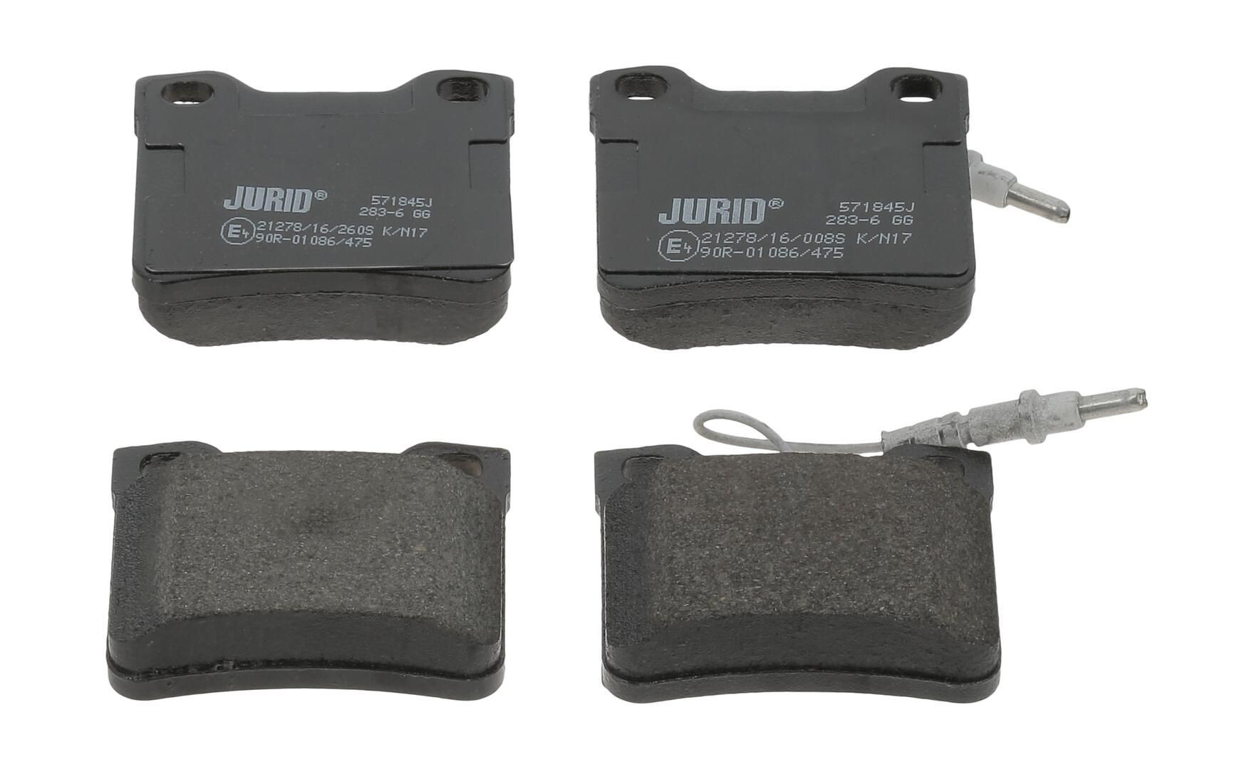 Задні гальмівні колодки Jurid/Bendix 571845J ціна, від 15.87 USD