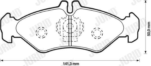 Купити 571846J Jurid/Bendix Задні колодки