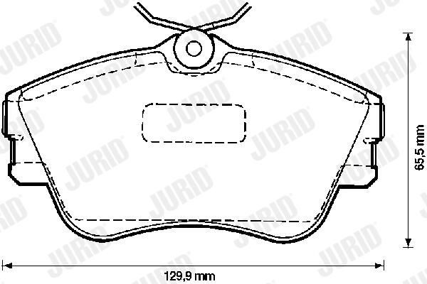 Гальмівні колодки Jurid/Bendix 571847J ціна, від 21.28 USD