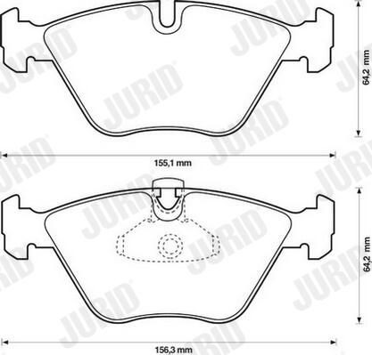 Гальмівні колодки Jurid/Bendix 571880JC ціна, від 29.29 USD
