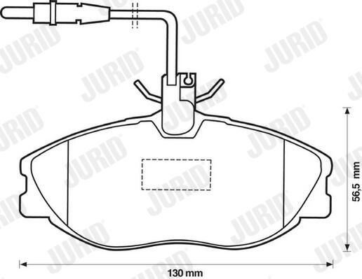 Гальмівні колодки Jurid/Bendix 571898J ціна, від 25.05 USD