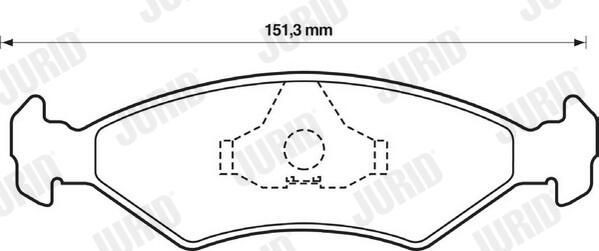 Гальмівні колодки Jurid/Bendix 571914J ціна, від 13.55 USD