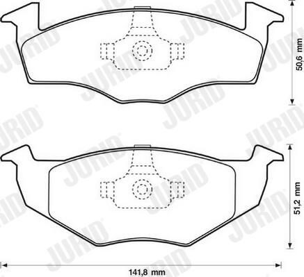 Гальмівні колодки Jurid/Bendix 571915J ціна, від 16.84 USD