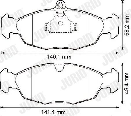 Гальмівні колодки Jurid/Bendix 571924J ціна, від 13.70 USD