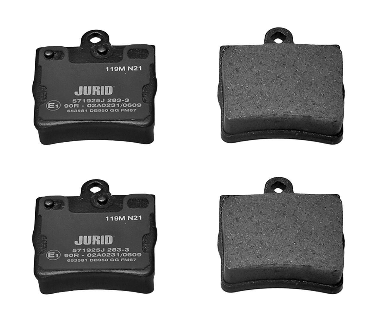 Задні гальмівні колодки Jurid/Bendix 571925J ціна, від 16.91 USD