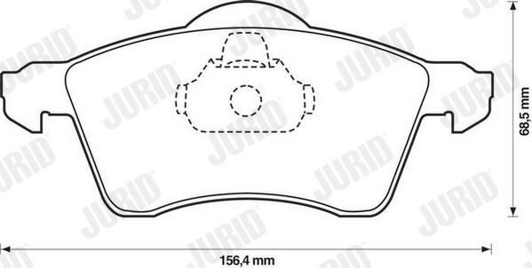 571934J Jurid/Bendix Передні гальмівні колодки