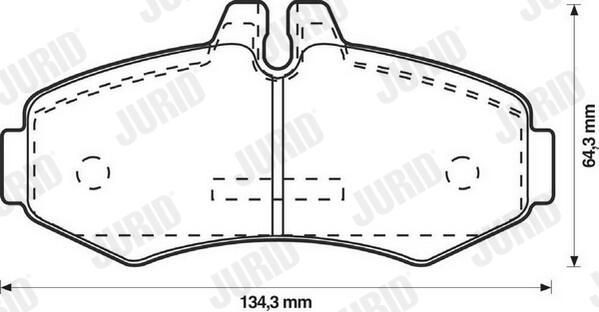 Гальмівні колодки Jurid/Bendix 571946J ціна, від 19.73 USD