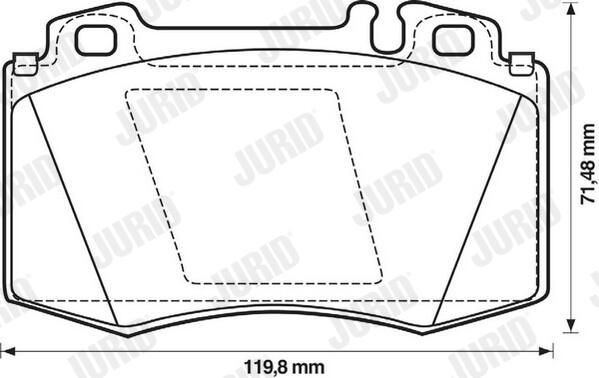 Гальмівні колодки Jurid/Bendix 571961J ціна, від 33.33 USD