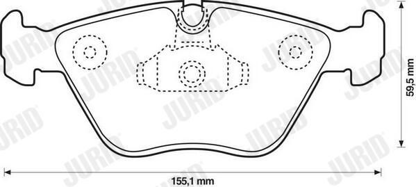 Гальмівні колодки Jurid/Bendix 571994J ціна, від 31.49 USD