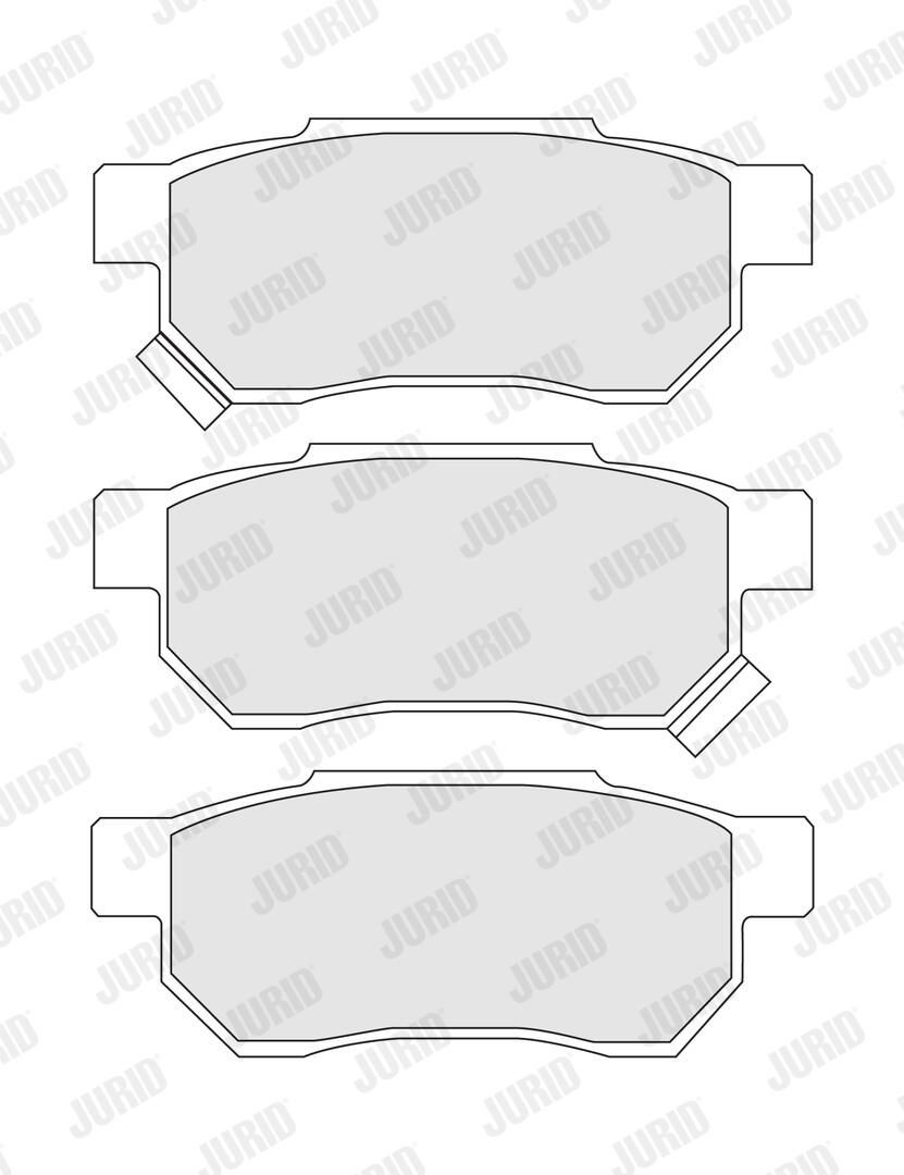 Задні гальмівні колодки Jurid/Bendix 572136J ціна, від 12.90 USD