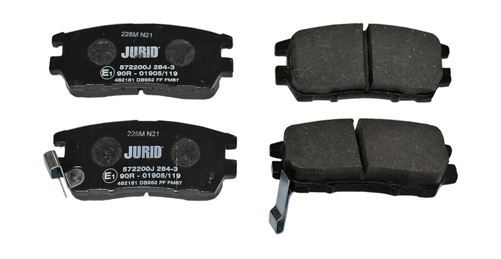 572200J Jurid/Bendix Колодки гальмівні задні, дискові