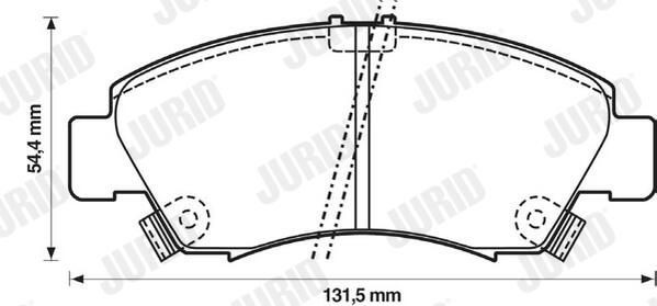 Гальмівні колодки Jurid/Bendix 572324J ціна, від 16.43 USD