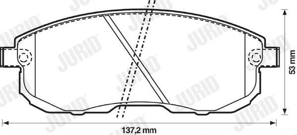 Гальмівні колодки Jurid/Bendix 572346J ціна, від 20.68 USD