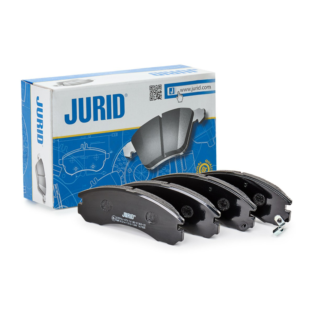Передні тормозні колодки 572370J Jurid/Bendix