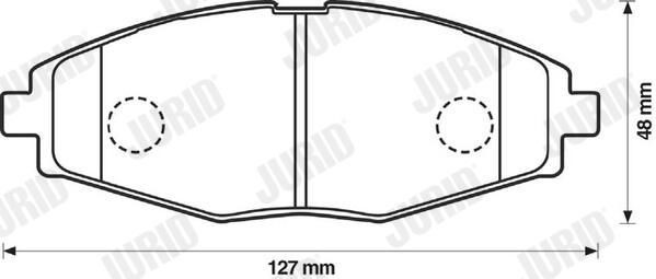 Тормозні колодки Jurid/Bendix 572402J