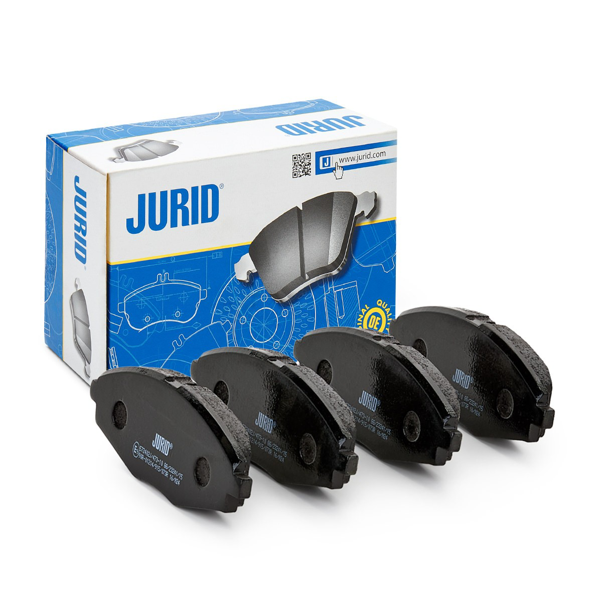 Передні тормозні колодки 572402J Jurid/Bendix