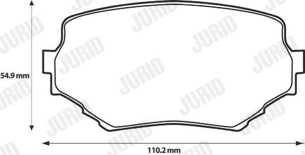 Гальмівні колодки Jurid/Bendix 572420J ціна, від 22.31 USD
