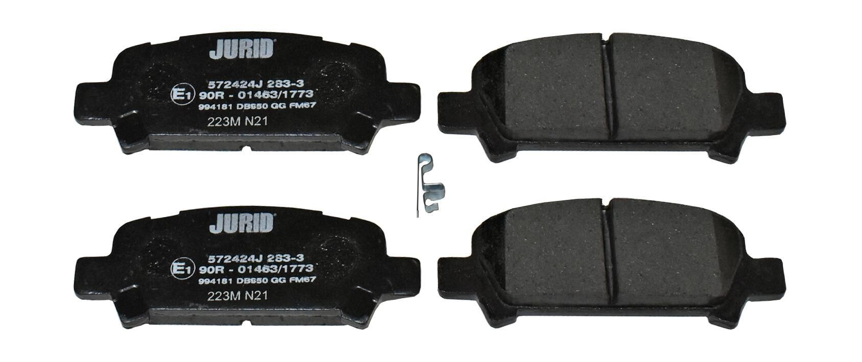 Задні гальмівні колодки Jurid/Bendix 572424J ціна, від 18.57 USD