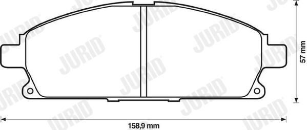 Гальмівні колодки Jurid/Bendix 572466J ціна, від 29.32 USD