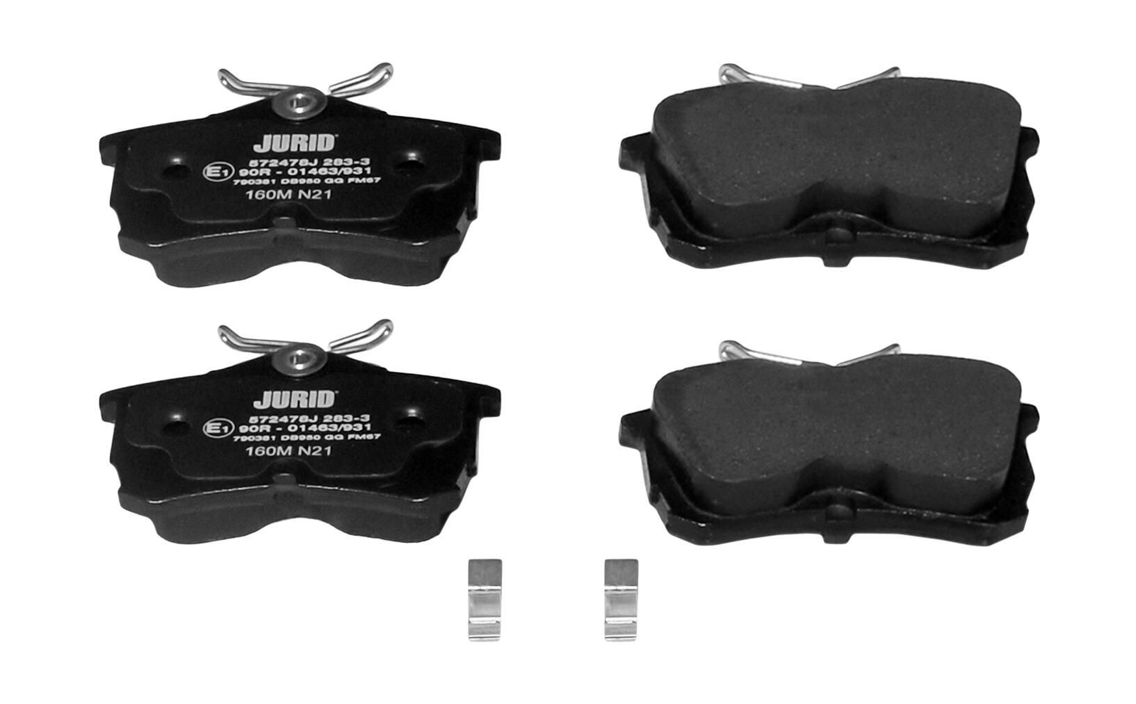 Задні гальмівні колодки Jurid/Bendix 572478J ціна, від 22.55 USD