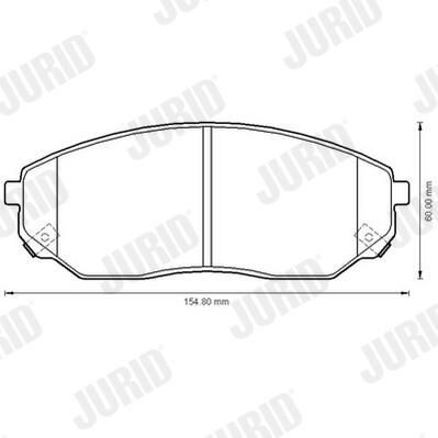 Гальмівні колодки Jurid/Bendix 572511J ціна, від 29.28 USD