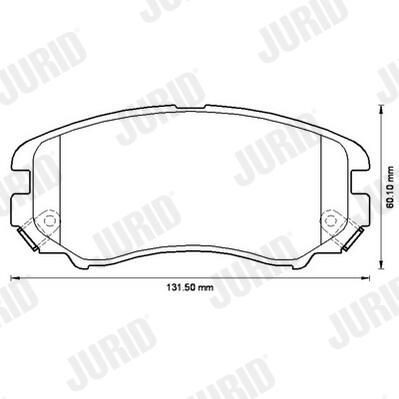 Гальмівні колодки Jurid/Bendix 572514J ціна, від 22.96 USD