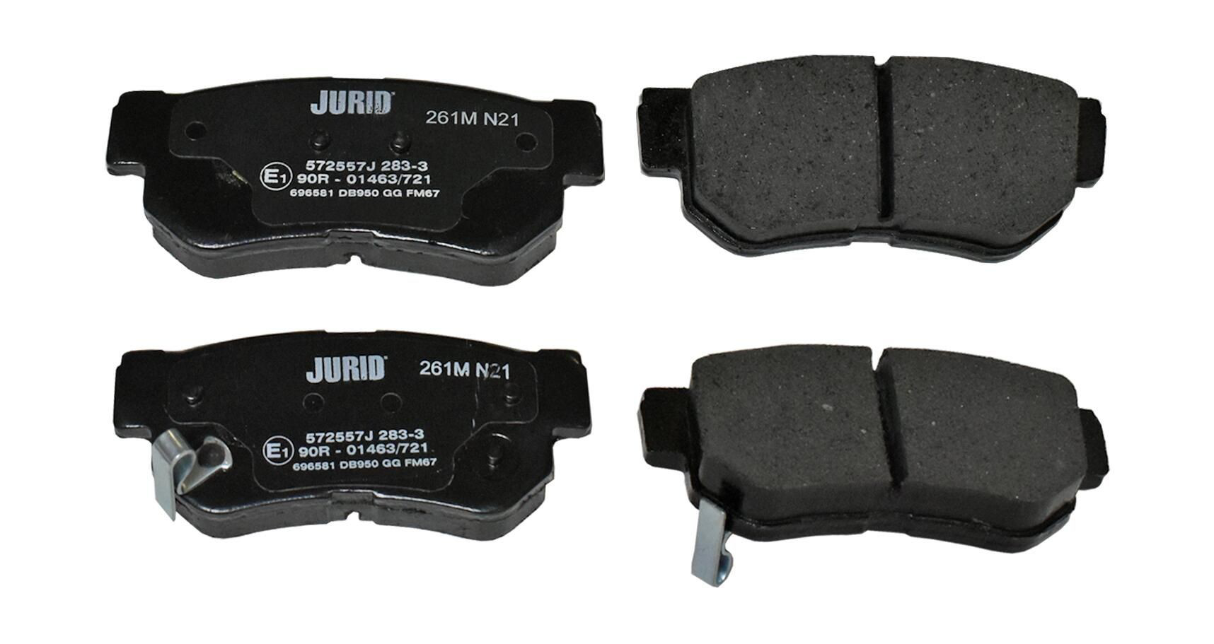 572557J Jurid/Bendix Колодки гальмівні задні, дискові