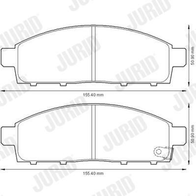Гальмівні колодки Jurid/Bendix 572574J ціна, від 30.01 USD