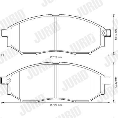 Гальмівні колодки Jurid/Bendix 572575J ціна, від 32.27 USD