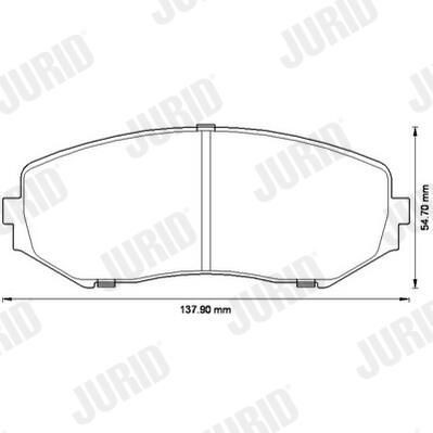 Гальмівні колодки Jurid/Bendix 572584J ціна, від 26.26 USD